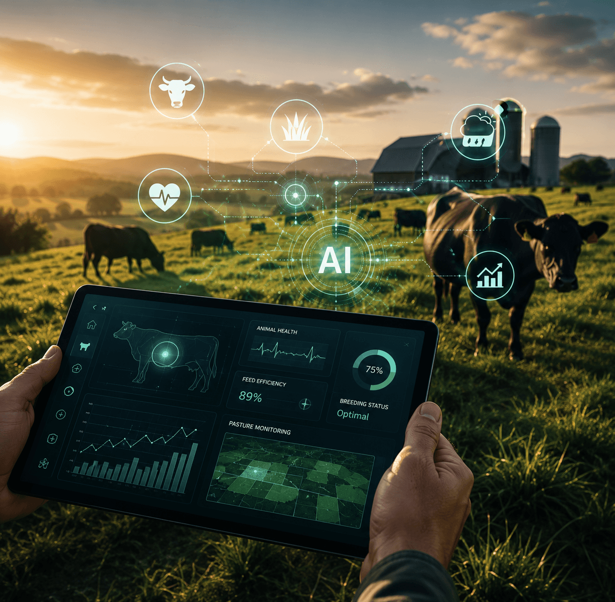 The Luniby Farm livestock and farm management platform — designed and built by Sovata AI.